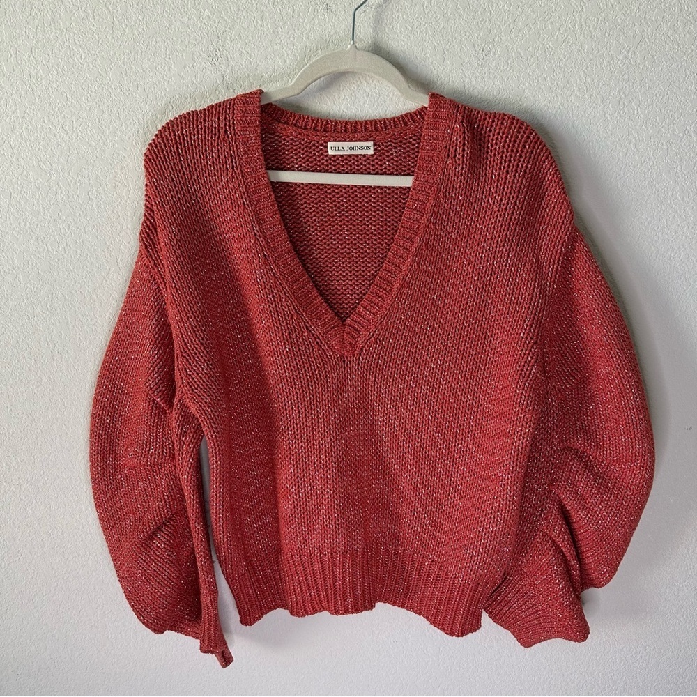 Ulla Johnson Tunis Metallic Sweater SZ L - Picture 2 of 6